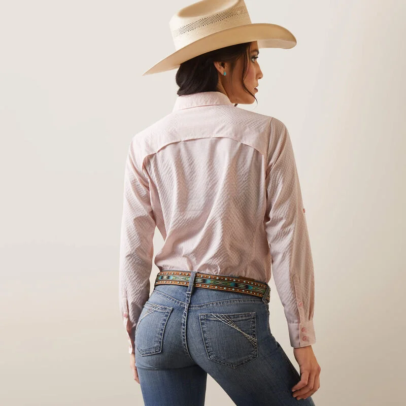 Ariat Wms Venntek LS Shirt Coral Blush/White Check - Black Friday Sale Stylish Casual Short Tee Ariat Wms Venntek LS Shirt Coral Blush/White Check - Black Friday Sale Stylish Casual Short Tee