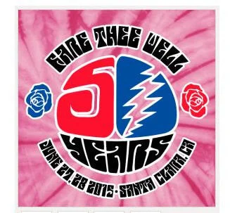 Grateful Dead Santa Clara Fare Thee Well Tie Dye Lot Shirt | Unisex Classic Short Sleeve Blouse