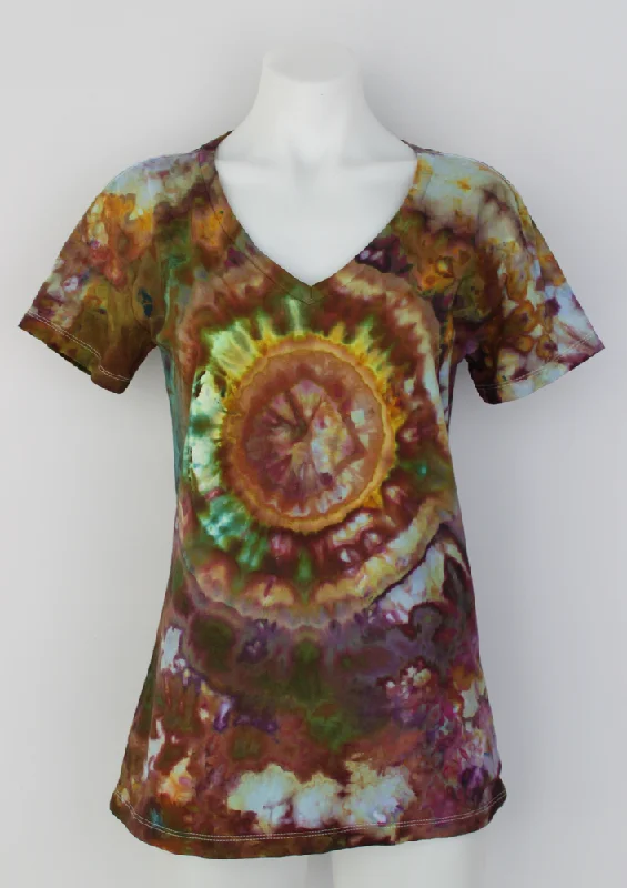 Ladies t shirt size Small - Na's Favorite mega eye Trendy Floral Short Sleeve