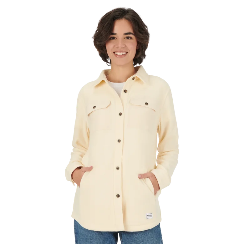 Sea-Doo Women's Fleece Overshirt Classic Solid Short Shirt