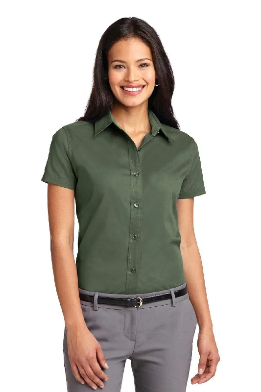 Port Authority Ladies Short Sleeve Easy Care  Shirt.  L508 Trendy Short Sleeve Blouse