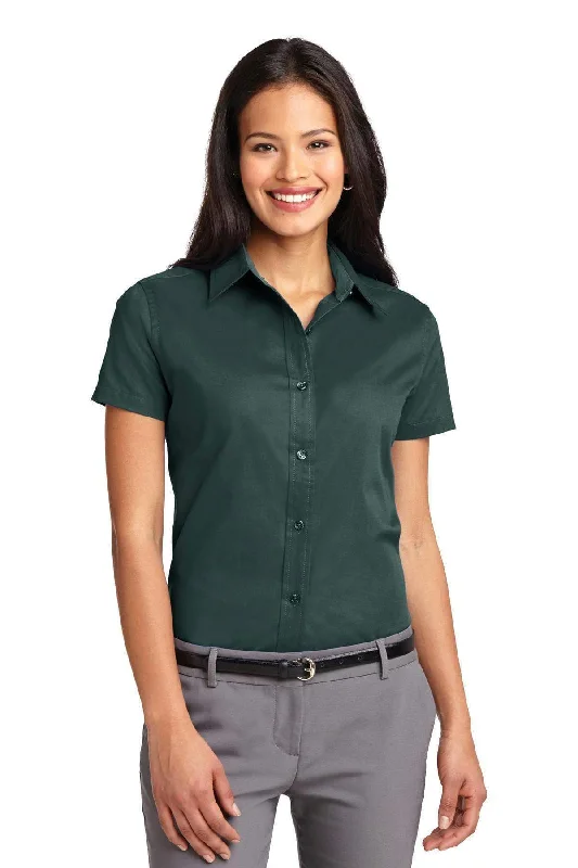 Port Authority Ladies Short Sleeve Easy Care  Shirt.  L508 Stylish Round Neck Shirt