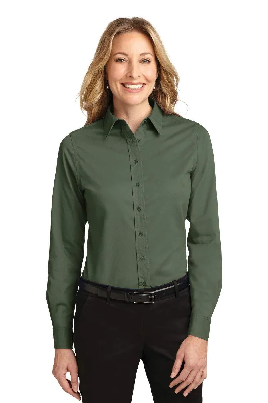 Port Authority Ladies Long Sleeve Easy Care Shirt.  L608 Comfortable Flowing Short Sleeve