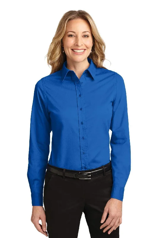 Port Authority Ladies Long Sleeve Easy Care Shirt.  L608 Casual Plain Short Shirt