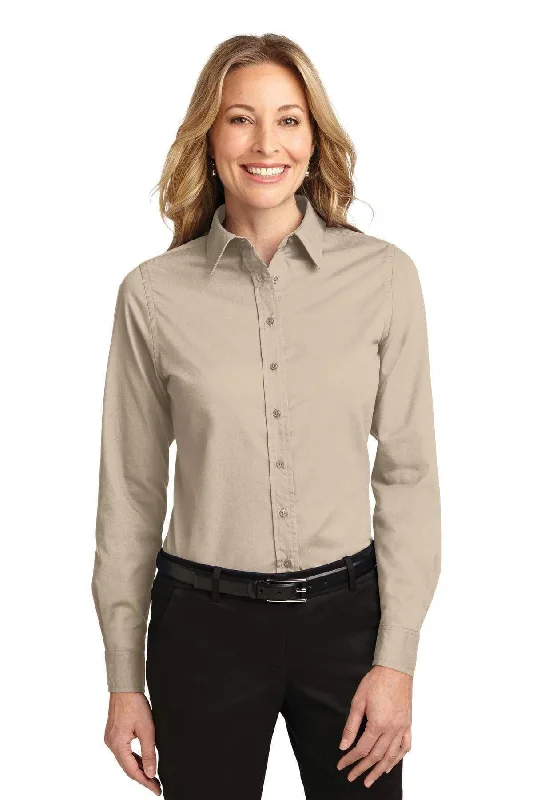 Port Authority Ladies Long Sleeve Easy Care Shirt.  L608 Soft Cotton Short Shirt