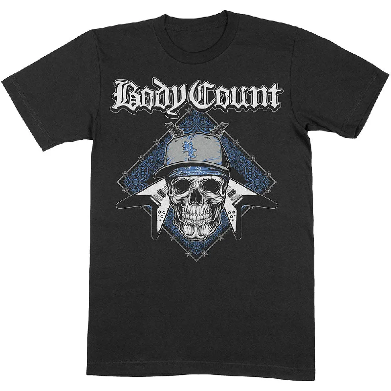 Body Count | Official Band T-Shirt | Attack Mesh Blend Leather Blend Suede Blend