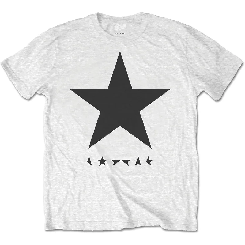 David Bowie | Official Band T-Shirt | Blackstar (on White) Lace Blend Ribbed Blend Corduroy Blend