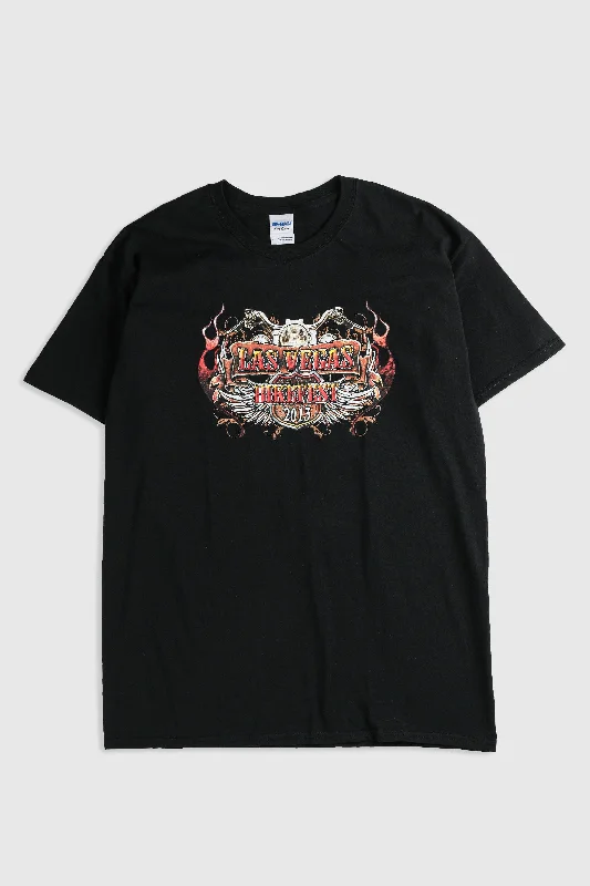 Deadstock Las Vegas Bike Fest Tee - L Cashmere Blend Cotton Blend Poly Blend