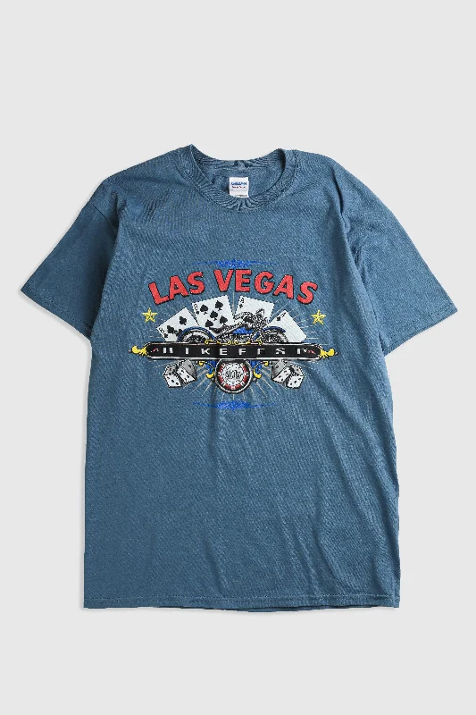 Deadstock Las Vegas Bike Fest Tee - L Mesh Blend Leather Blend Suede Blend