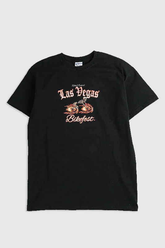 Deadstock Las Vegas Bike Fest Tee - M Hooded Caped Shawl Collar