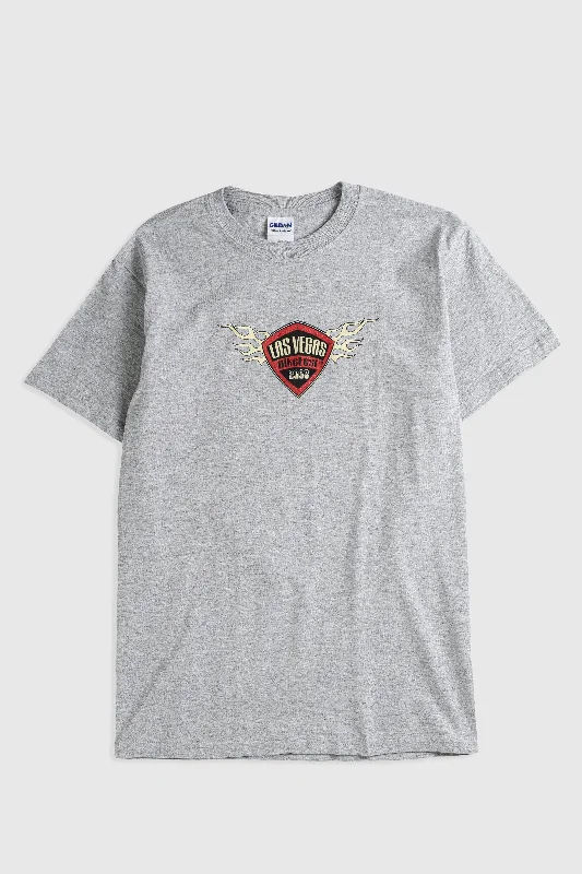 Deadstock Las Vegas Bike Fest Tee - S Hooded Caped Shawl Collar