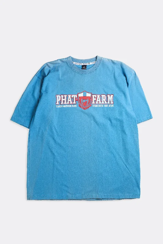 Deadstock Phat Farm Tee - XL Polka Dot Checkered Tartan