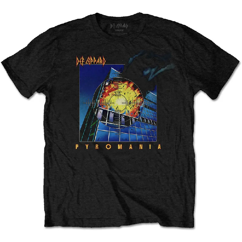 Def Leppard | Official Band T-Shirt | Pyromania Mesh Canvas Denim