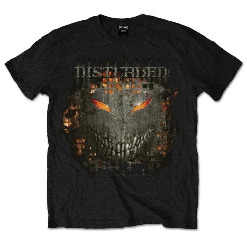 Disturbed | Official Band T-Shirt | Fire Behind Terry Blend Velvet Blend Canvas Blend