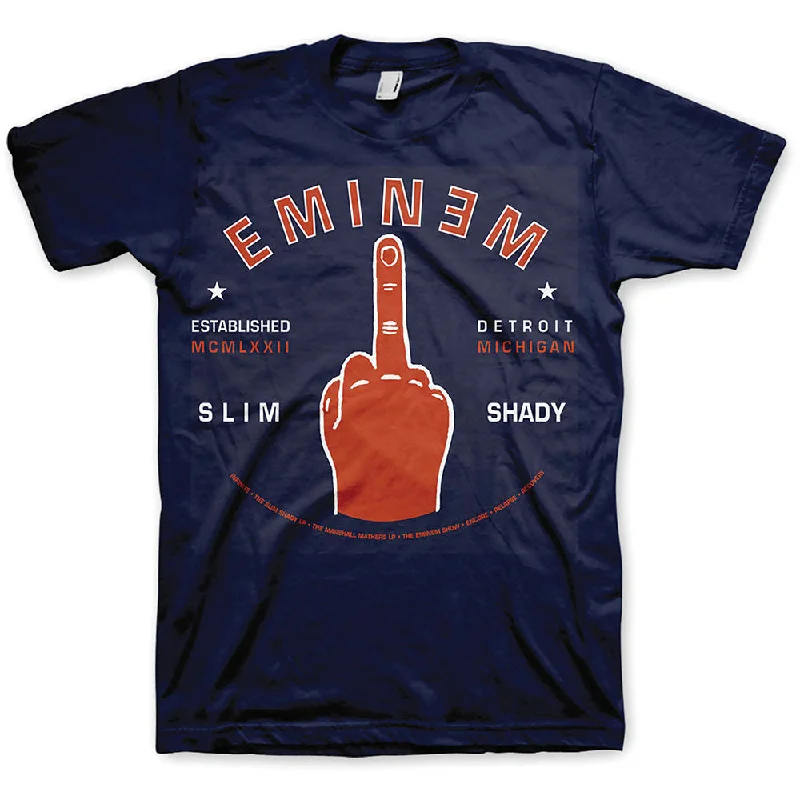 Eminem | Official Band T-Shirt | Detroit Finger Sequined Glittery Shiny