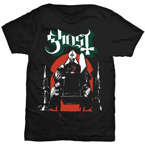 Ghost | Official Band T-Shirt | Procession Denim Fabric Leather Fabric Suede Fabric