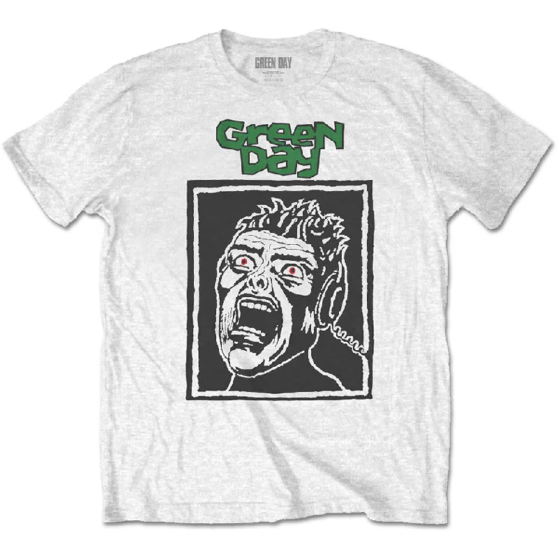 Green Day | Official Band T-Shirt | Scream Thin T-Shirt Open Front Quick Dry