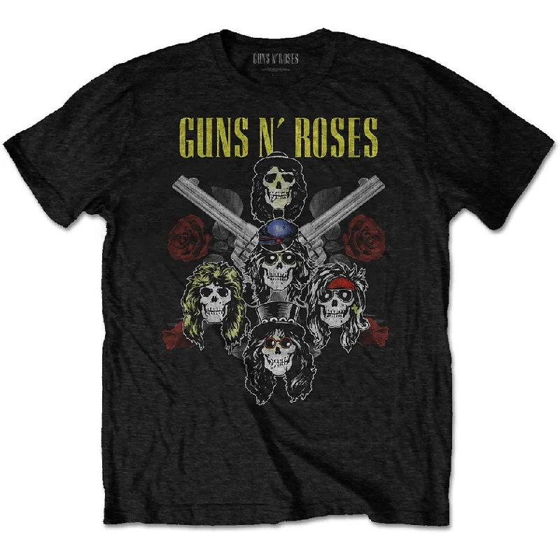 Guns N' Roses | Official Band T-Shirt | Pistols & Roses (Back Print) Front Pockets Side Pockets Patch Pockets