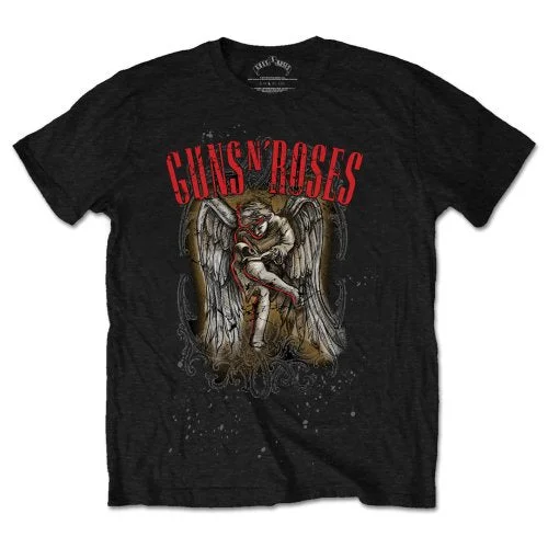 Guns N' Roses | Official Band T-Shirt | Sketched Cherub Boxy Fit Fitted Loose