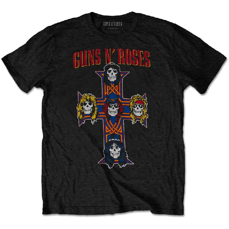 Guns N' Roses | Official Band T-Shirt | Vintage Cross Satin Blend Silk Blend Wool Blend