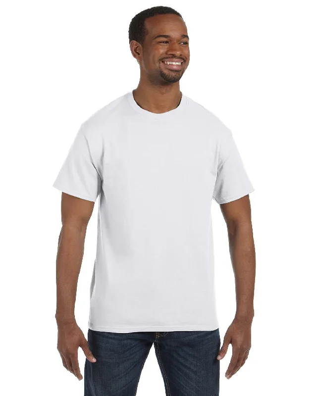 Hanes Authentic-T T-shirt | White Fleece Fabric Down Fabric Feather Fabric