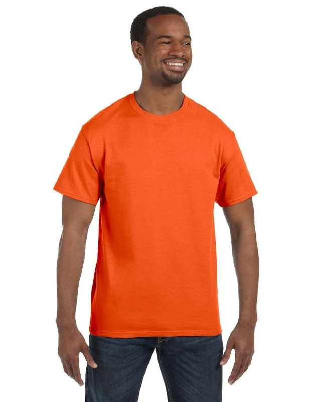 Jerzees Heavyweight 50/50 T-Shirt | Safety Orange Elasticated Padded Insulated