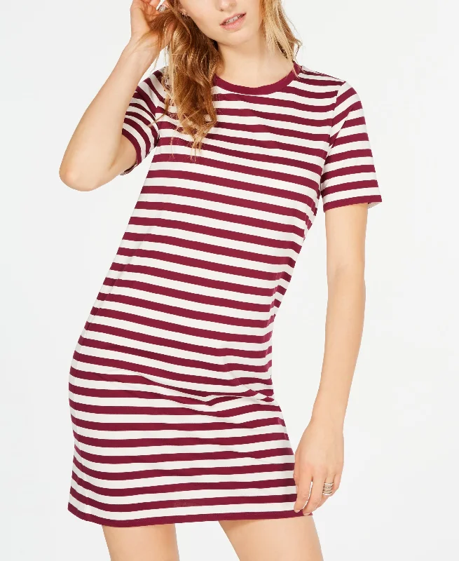 Michael Michael Kors Striped T-Shirt Dress Striped Floral Plaid