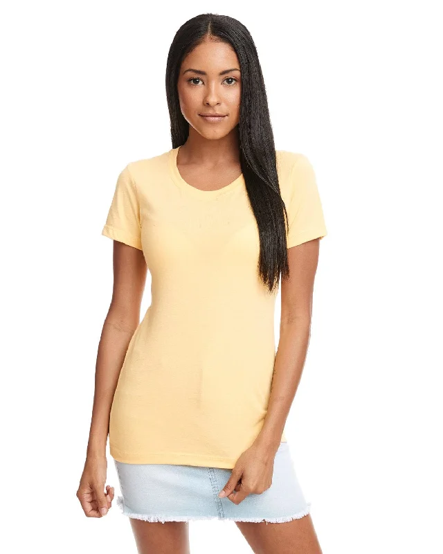 Next Level Ladies Ideal Short Sleeve Crew Tee | Banana Cream Basic T-Shirt Crew Neck Short Sleeve