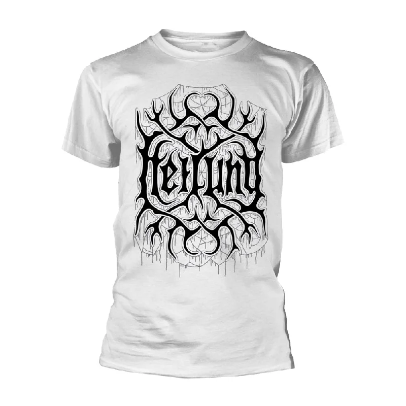 Heilung Unisex T-shirt: Remember (White) (back print) Print Jacquard Patchwork