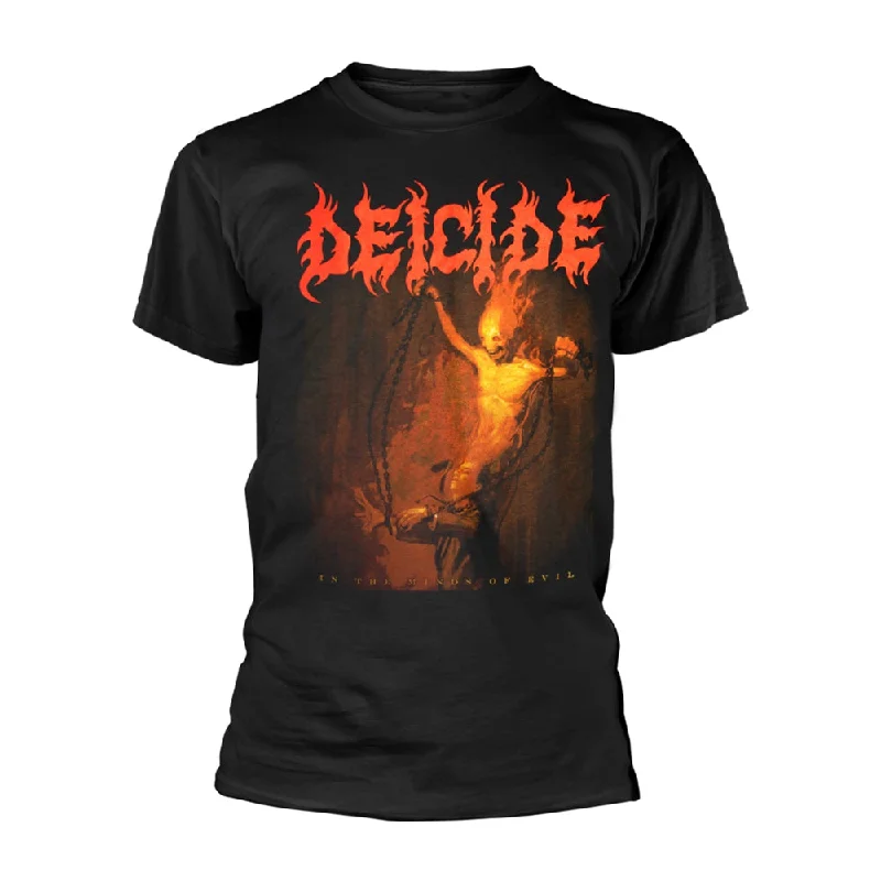 Deicide Unisex T-shirt: In The Minds Of Evil Basic T-Shirt Crew Neck Short Sleeve