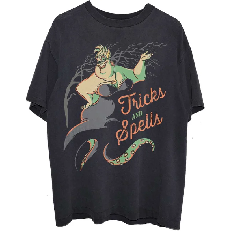 Disney | Official Band T-Shirt | Little Mermaid Ursula Tricks & Spells Zippered Front Buttoned Front Snap Front