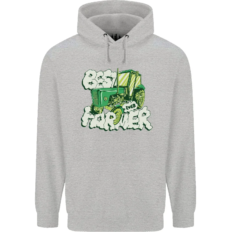 Best Farmer Ever Farming Fathers Day Mens 80% Cotton Hoodie Hoodie with Raglan Sleeves Sporty Comfortable Best Farmer Ever Farming Fathers Day Mens 80% Cotton Hoodie Hoodie with Raglan Sleeves Sporty Comfortable