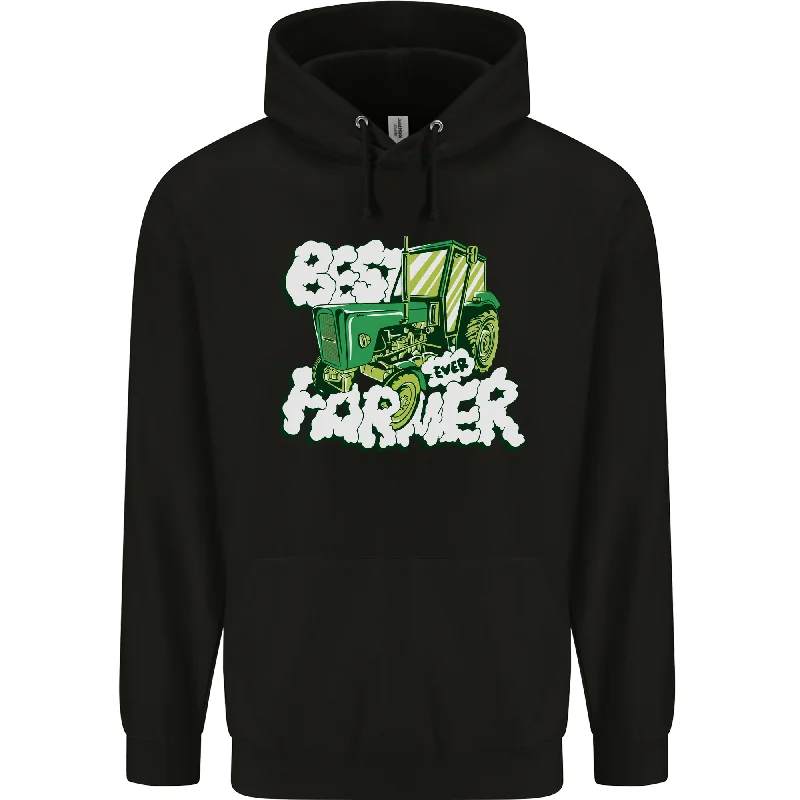 Best Farmer Ever Fathers Day Farming Mens 80% Cotton Hoodie Hoodie with Zipper Placket Modern Functional Best Farmer Ever Fathers Day Farming Mens 80% Cotton Hoodie Hoodie with Zipper Placket Modern Functional