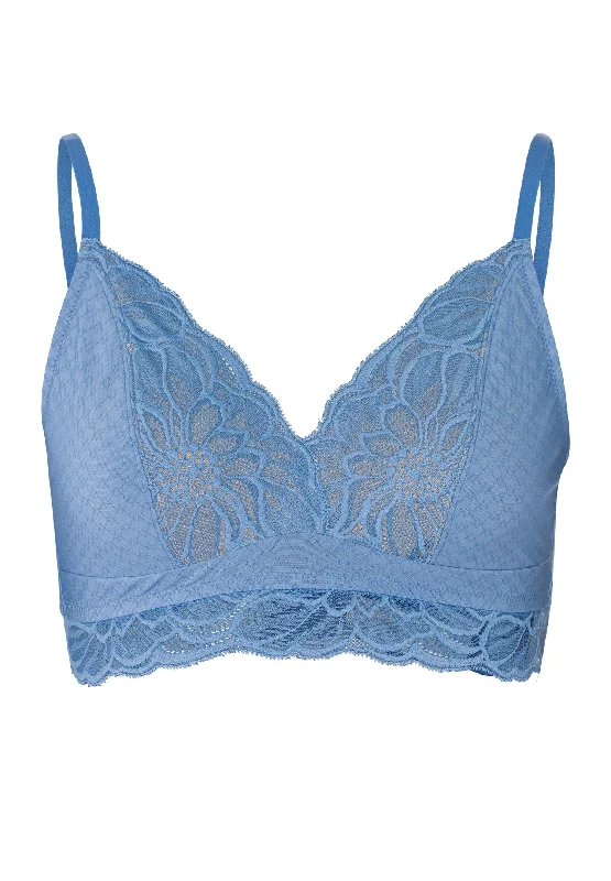 Marilyn Soft Cup Bra | Dusty Blue 70934-2515 Floral Lace Bra