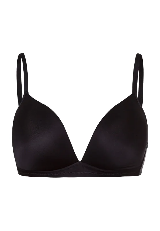 Satin Deluxe Soft Cup Bra | Black 71071-019 Sexy Mesh Bra