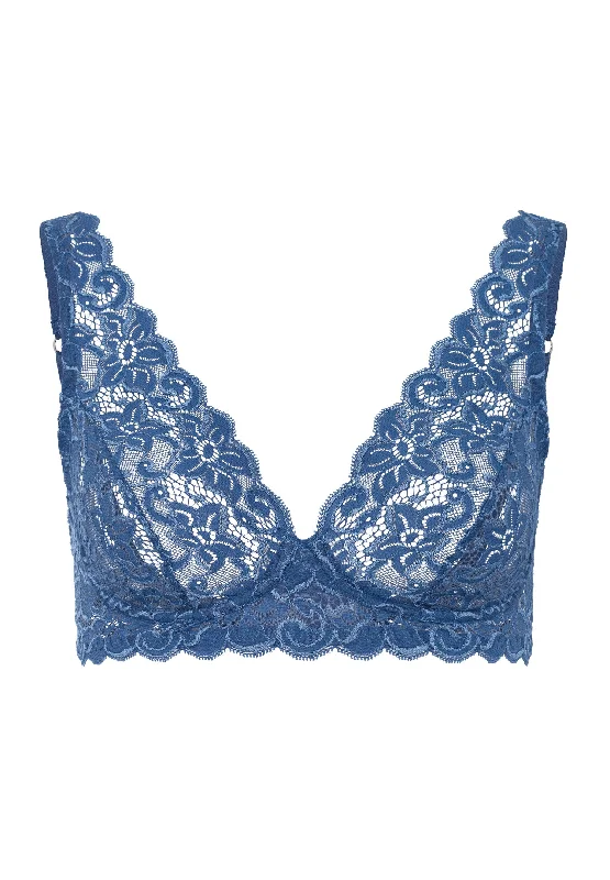 Luxury Moments Lace Soft Cup Bra | True Navy 71465-2604 Minimalist Wireless Bra