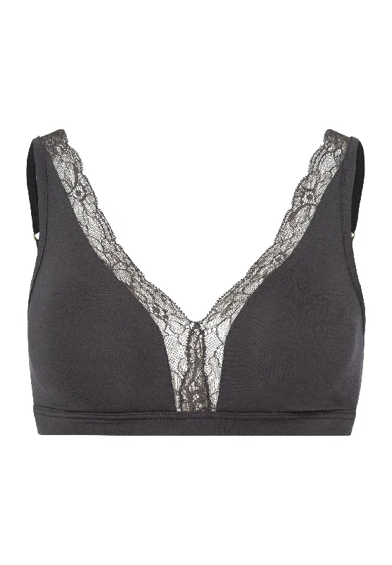 Cotton Lace Lace-Trim Soft Cup Bra | Anchor 72431-2180 Smooth Push-Up Bra