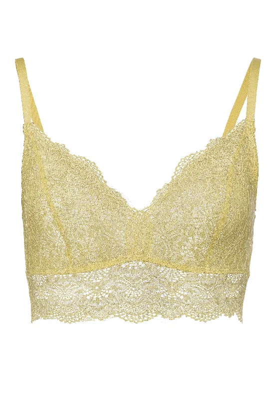 Aria Soft Cup Bra | Winter Lemon 72760-1701 Lacy Underwire Bra