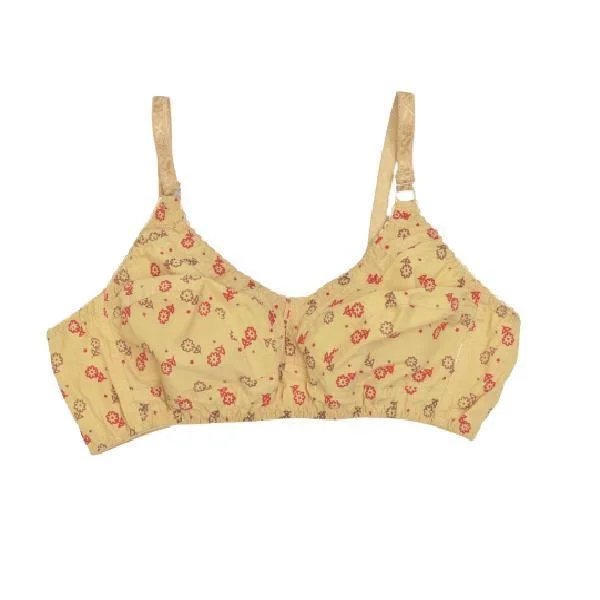 Cotton Woven Printed Everyday Bra Ultra-Light Bra