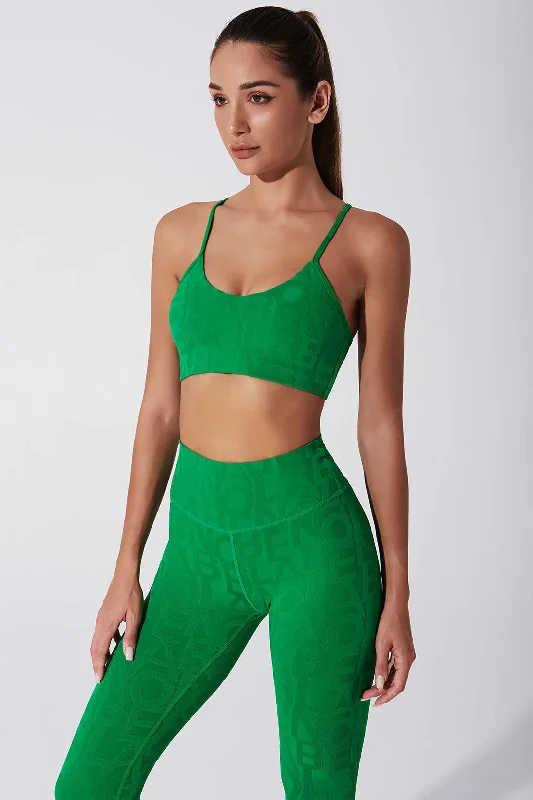 Lumière Bra 3D - Dark Green Wireless Push-Up Bra