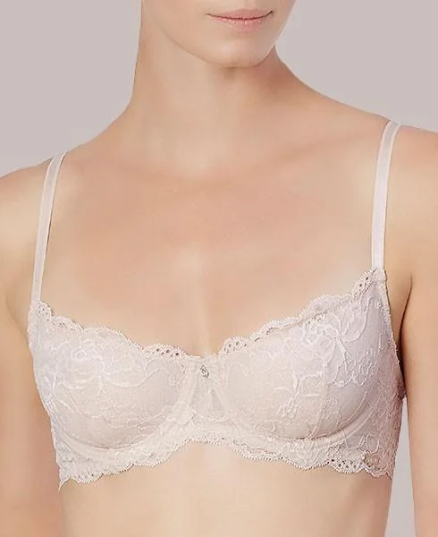 Lace Demi Cup Bra Montelle Intimates Flirt Cozy Sleep Bra