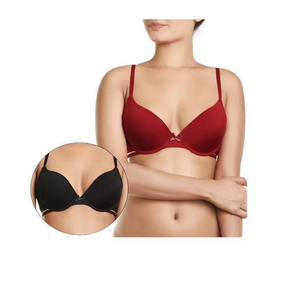 Pack Of 2 Level 1 Pushup Bras Stretchy Full Coverage