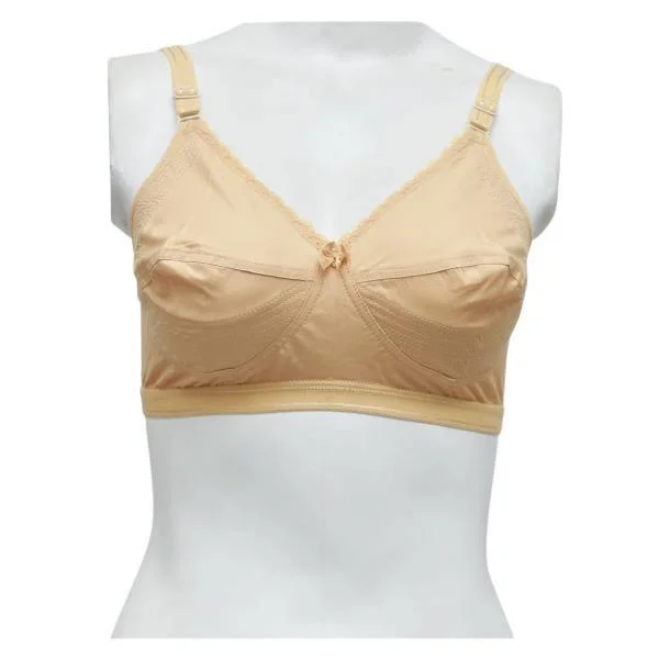 Premium Quality Cotton Woven Bra Cozy Wire-Free Bra