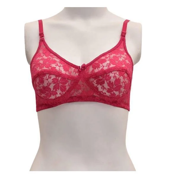 Royal Code Soft Net Transparent Bra Chic Satin Bra