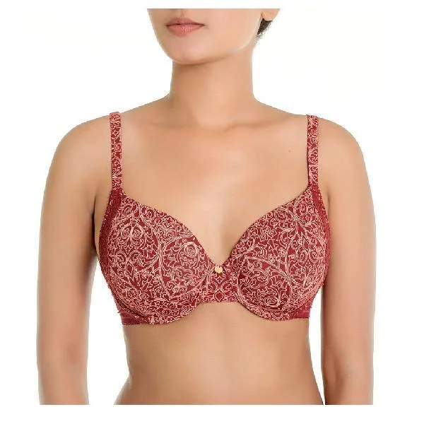 Super Soft Molded Cup Lightly Padded Bra Comfortable Lace Bralette