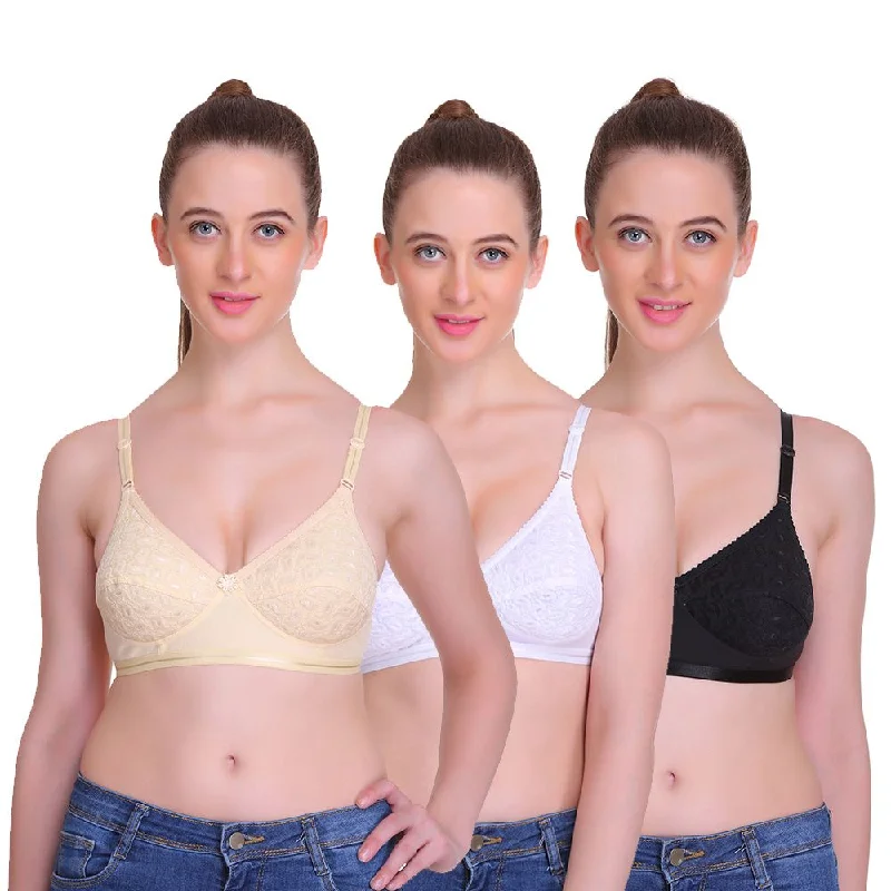 T.T. Women Desire Bra Black Beige White Chic Lace Bra