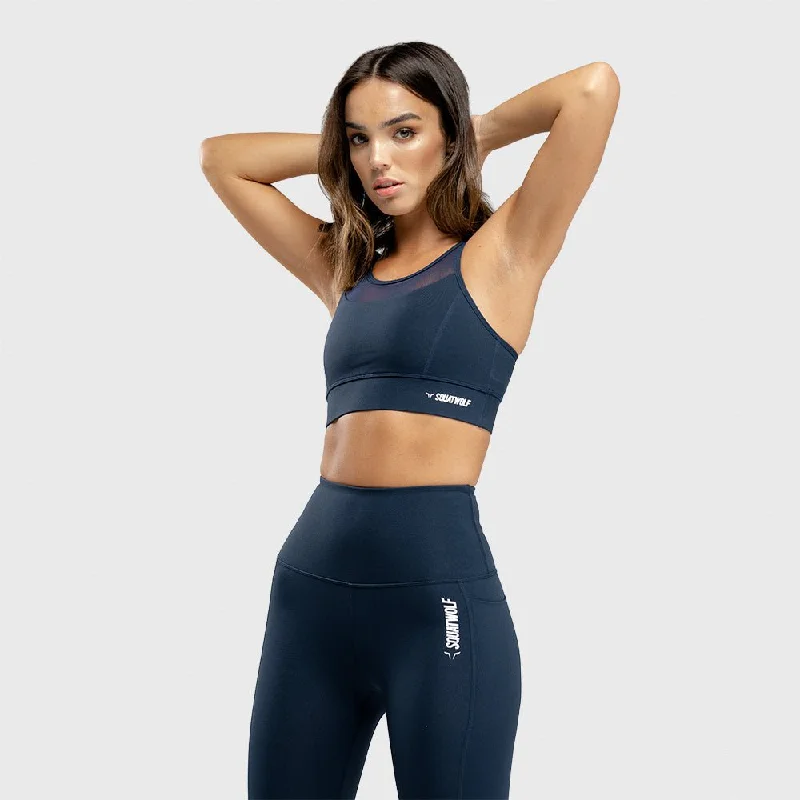 We Rise Bra - Navy Blue Supportive Wireless Bra