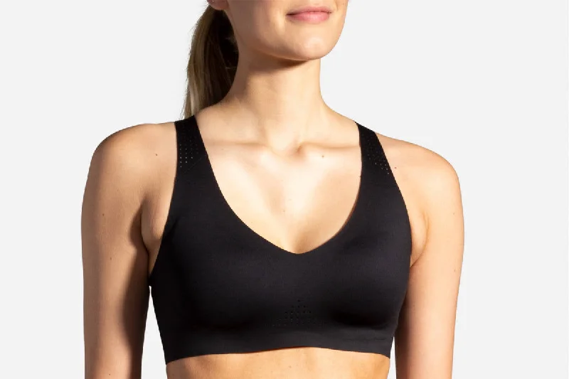 Women's Brooks Dare V-Neck Bra 350079-001 Simple Wireless Bra