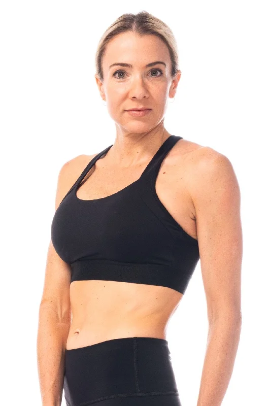 WYN by MALO all sport support high impact bra - black Adjustable Comfort Bra