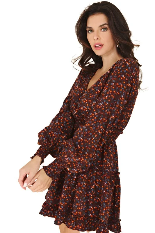 Ditsy floral mini dress Comfortable Fit-and-Flare Mini Dress